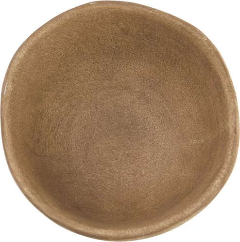 Vista 8 de Creative Co-Op - Maceta de terracota estilo bohemio con borde orgánico, color gris pardo mate