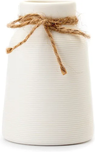 Vista 8 de Jarrón de cerámica negro – Pequeño jarrón para estantes, mesa, estantería, chimenea de chimenea, decoración de oficina – Centro de mesa decorativo