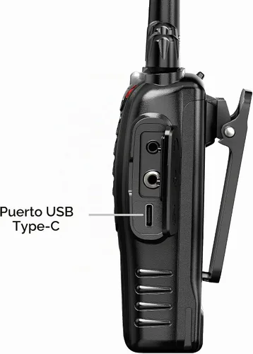 Vista 7 de Radios bidireccionales recargables de largo alcance con auricular, paquete de 5 unidades Arcshell AR-5 Walkie Talkies batería de iones de litio