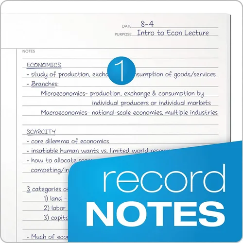 Vista 6 de TOPS FocusNotes - Bloc legal para tomar notas, 8-1/2 x 11-3/4 pulgadas, blanco, 50 hojas (77103), paquete de 6