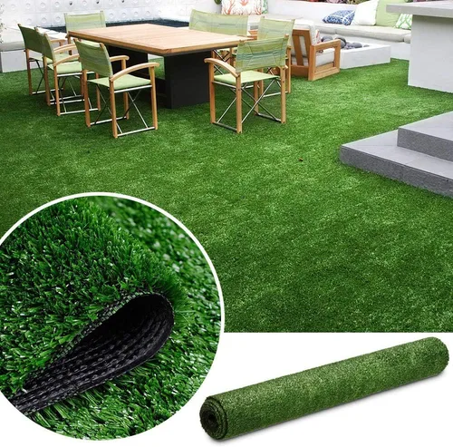 Vista 4 de · Petgrow · Césped Artificial Turf Lawn 5FTX12FT, Tapete de Césped Sintético Económico para Interiores y Exteriores, Alfombra para Patio Trasero