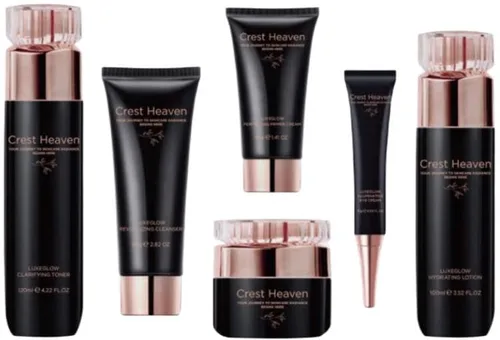 Vista 5 de Kit facial de 6 piezas para el cuidado de la piel radiante, cuidado facial, hidratación facial y cuidado de la piel antienvejecimiento luxeGlow