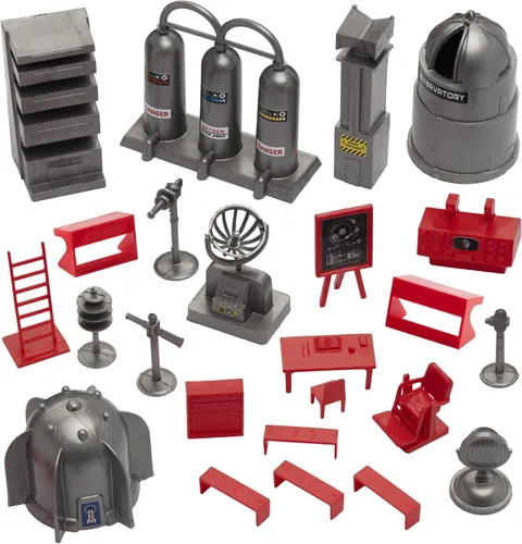 Vista 9 de Tim Mee Galaxy Laser Team Bucket - 80 piezas de ciencia ficción espacial figura de plástico Marte Playset