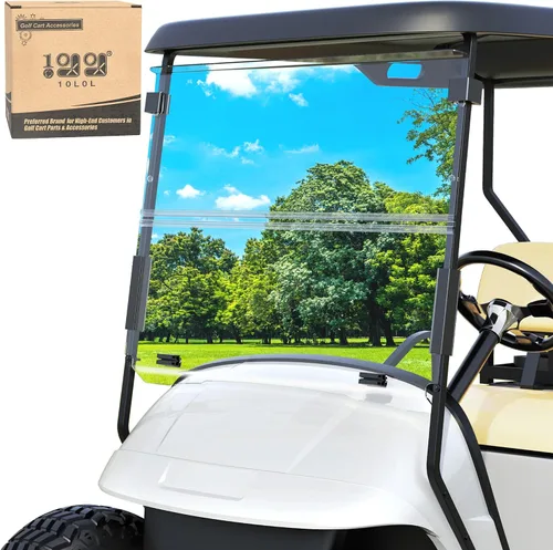 Vista 11 de 10L0L Golf Cart Windshield for EZGO TXT Gas and Electric 1995-up,5MM Transparente