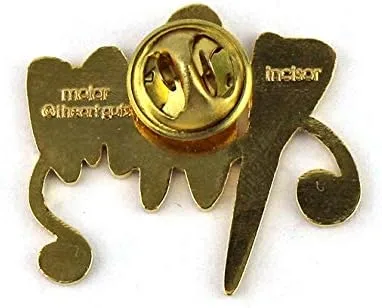 Vista 5 de Pin de solapa de dientes - Flossin' Ain't Just For Gangstas by I Heart Guts, Aluminio