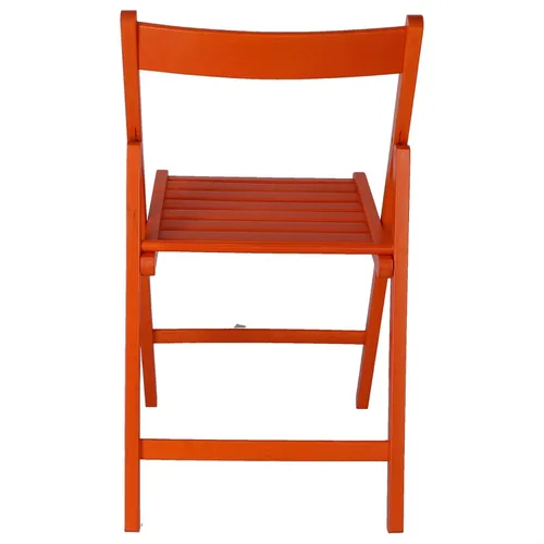 Vista 6 de 19018 Silla plegable baja madera naranja 16.9 x 18.1 x 31.1 in