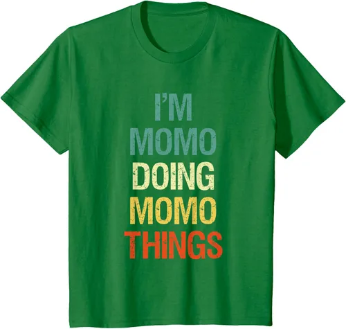 Vista 47 de I'M Momo Doing Momo Things - Camiseta de regalo con nombre personalizado, Negro, S