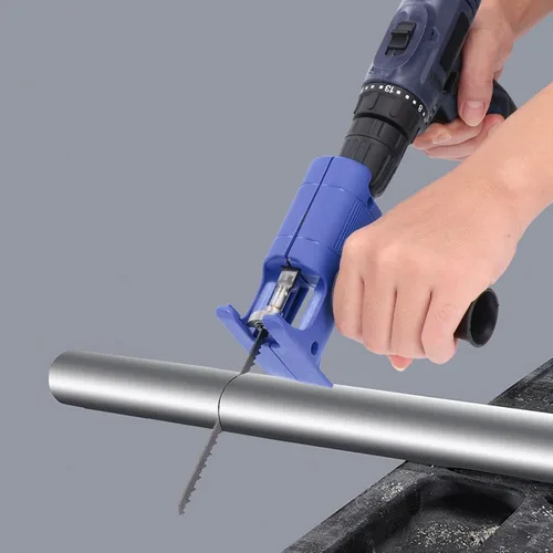 Vista 8 de Sierra recíproca inalámbrica de iones de litio con mango ergonómico y 3 cuchillas para poda, madera, plástico, ramas de corte de metal y proyectos
