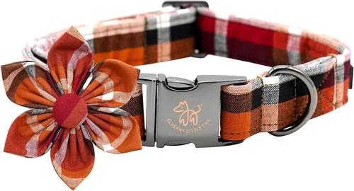 Vista 20 de Elegant little tail Collar de perro de San Patricio con flor, collares de perro con flores, trébol verde, regalo para mascotas, collares ajustables