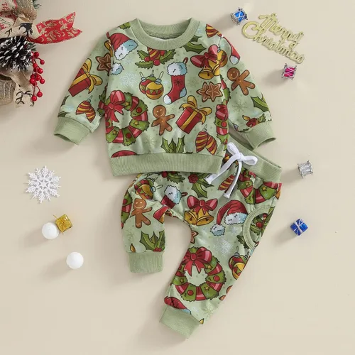 Vista 9 de YINGISFITM Conjunto de camisa de calabaza de Halloween para bebé, niña, niño, sudadera y pantalones para otoño e invierno