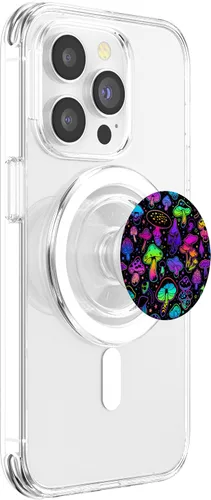 Vista 3 de Setas mágicas psicodélicas hippie trippy patrón PopSockets MagSafe PopGrip para iPhone