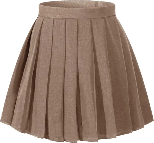 Vista 34 de Faldas plisadas a cuadros de cintura alta para mujeres y niñas, talla grande, uniforme escolar, mini disfraces de cosplay
