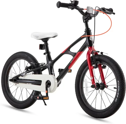 Vista 11 de RoyalBaby Bicicleta para niños, ligera de aleación de magnesio de 16/18 pulgadas, para niños y niñas de 4 a 9 años, ruedas de entrenamiento