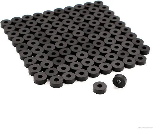 Vista 6 de Arandelas de goma EPDM negras – varios tamaños para postes de montaje de accesorios y retención de funda Kydex