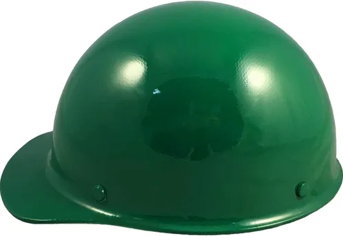 Vista 3 de MSA SkullGuard - Casco duro de fibra de vidrio, estilo gorra con Staz en suspensión, color verde personalizado