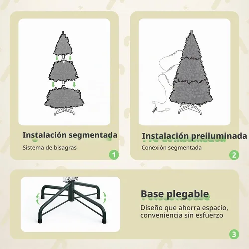 Vista 7 de GOOBED - Árbol de Navidad negro preiluminado de 6 pies con control remoto y 11 modos de luz Black Pre-Lit Spruce Hinged Artificial Halloween