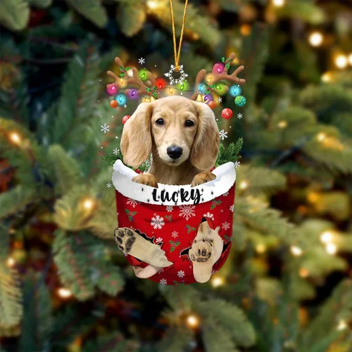 Vista 107 de Adorno de Navidad personalizado para perro Airedale Terrier en bolsillo de nieve, adorno para árbol de Navidad, idea de regalo para amantes