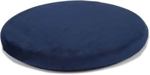 Vista 7 de Sigmat Cojín redondo de 13 pulgadas, cojín de espuma viscoelástica para silla pequeña, color negro