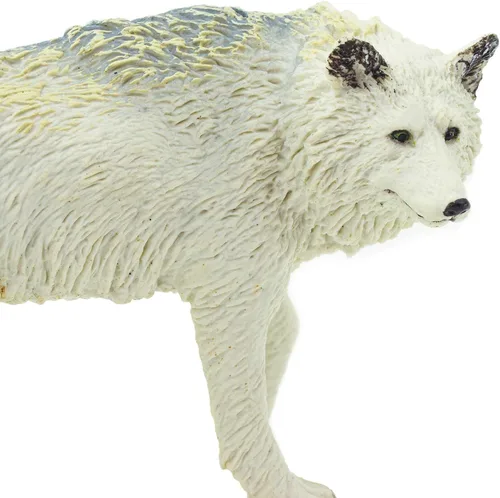 Vista 6 de Safari Ltd. Figura de lobo blanco, realista, pintada a mano de 3.6 pulgadas, juguete educativo para niños, niñas y niños a partir de 3 años