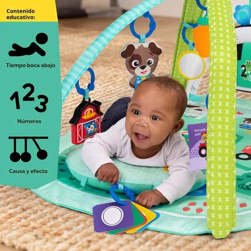 Vista 10 de Baby Einstein Exploradores de Granja 4 en 1 Kickin’ Tunes Gimnasio Musical de Música y Lenguaje de Descubrimiento de Prado, Edades 0 Meses y Más