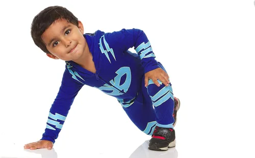Vista 2 de PJ Masks Catboy Gekko Glow-in-the-Dark Catboy Costume with Ears and Attached Tail