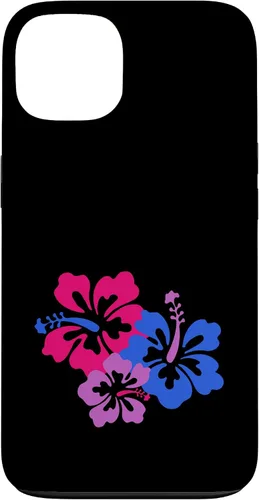 Vista 7 de Bisexual Bi Pride Sutil Hibiscus Flower Hawaii LGBT LGBTQ Funda para iPhone 16