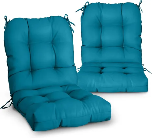 Vista 17 de EAGLE PEAK Cojín Acolchado para Silla de Exterior/Interior para Asiento/Respaldo, Juego de 1, 42'' x 21'', Azul Claro