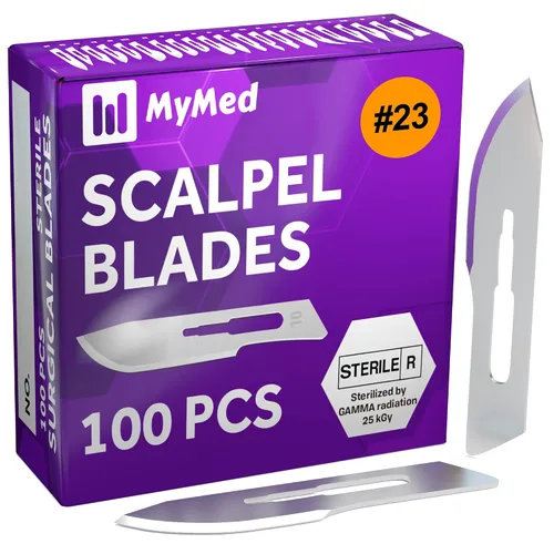 Vista 8 de Hojas 10r Dermaplaning 0.7mm Extra Anchas Paquete de 100 Hojas Quirúrgicas 10r, Tamaño 10r Hojas de Bisturí, Acero de Alto Carbono Dermablade Hojas