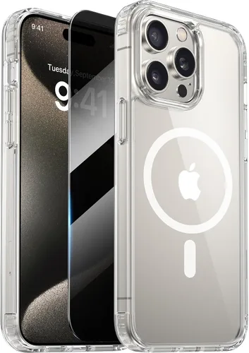 Vista 27 de Diaclara Funda diseñada para iPhone 12/iPhone 12 Pro, [con protector de pantalla de privacidad] [antiespía]