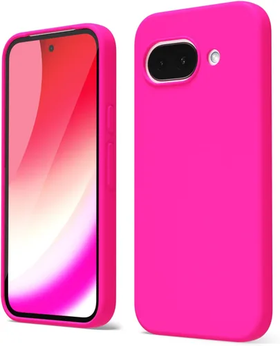Vista 128 de oakxco para Google Pixel 6A Funda de teléfono de silicona líquida, diseño estético lindo y delgado para mujer y niña, cubierta de gel suave, lisa