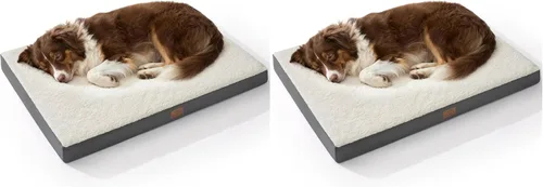 Vista 43 de Bedsure - Cama ortopédica pequeña para perros chicos, impermeable, con funda extraíble lavable, tapete de espuma con forma de huevera para mascotas