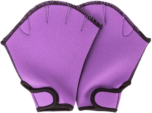 Vista 10 de MEKOTSK 1 par de guantes de entrenamiento de natación para ayudar a la resistencia de la parte superior del cuerpo, guantes de natación Aqua Fit