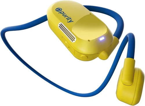 Vista 29 de Auriculares Purity Air de oído abierto - Auriculares inalámbricos Bluetooth de conducción de aire con micrófono dual para iPhone/Android - Comodidad