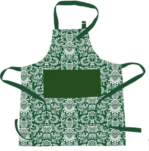 Vista 9 de Delantal, bosque de Navidad, delantal 100% algodón con correa ajustable para el cuello y lazos y bolsillo extralargos, tamaño 28 x 32 pulgadas.