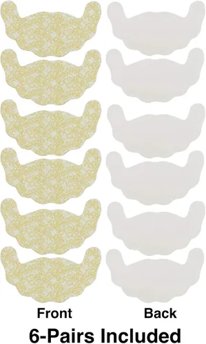 Vista 2 de ToBeInStyle - Sujetadores de presión para mujer (6 pares, autoadhesivos, sin espalda)