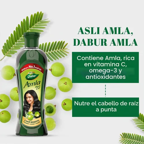 Vista 3 de Dabur Aceite para el cabello Amla 9.3 fl oz