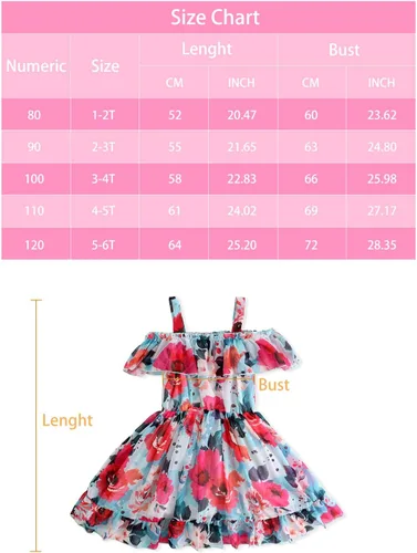 Vista 7 de Nutyomi Vestido de verano para niñas pequeñas para el regreso a la escuela, con tirantes de gasa, con volantes, elegante vestido de verano