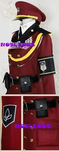 Vista 2 de Disfraz de comandante de anime para niñas, traje de combate de primera línea, conjunto completo de disfraz de Halloween