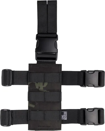 Vista 9 de OneTigris Mini Molle Panel for Tools, Drop Leg Platform Minimalist Adjustable Thigh Rig for Flashlight