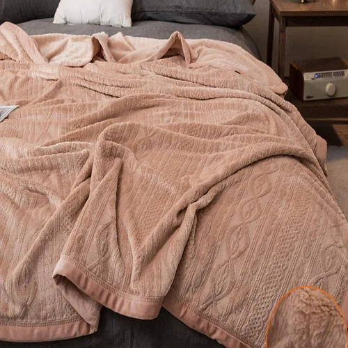 Vista 13 de Funda de cama, sofá de siesta, manta ligera y acogedora para el hogar, manta de franela suave reversible lavable