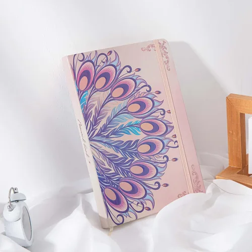 Vista 8 de TIEFOSSI Cuaderno de Diario A5 - Cuadernos de Tapa Dura Rayados para la Universidad para Mujeres - Papel Grueso de 100 g/m² 224 Páginas Numeradas
