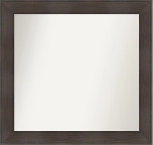 Vista 114 de Amanti Art Espejo personalizado, espejo de baño de veta de madera rústica William, espejo de pared o espejo de tocador de baño sobre el fregadero