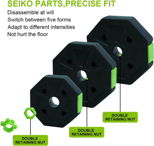 Vista 5 de Adjustable Dumbbell Set, Adjustable Weights 30/44 /66/88 LBS Free Weight Set for Home Gym
