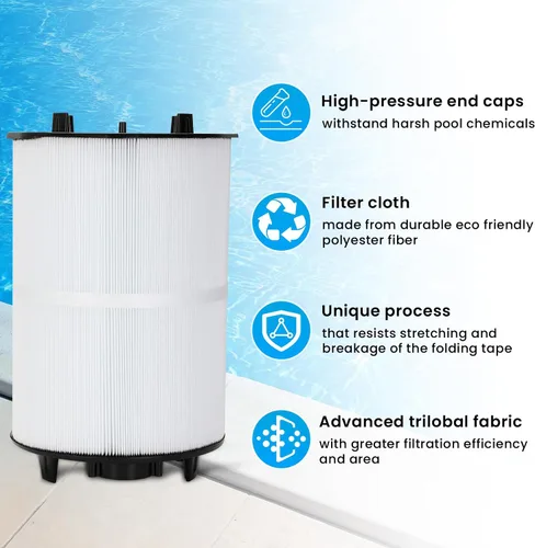 Vista 4 de 27002-0100S Pool Fliter, repuesto para módulo de filtro sta-rite 27002-0100S, compatible con sta-rite PLM100 y System 2 Medios modulares