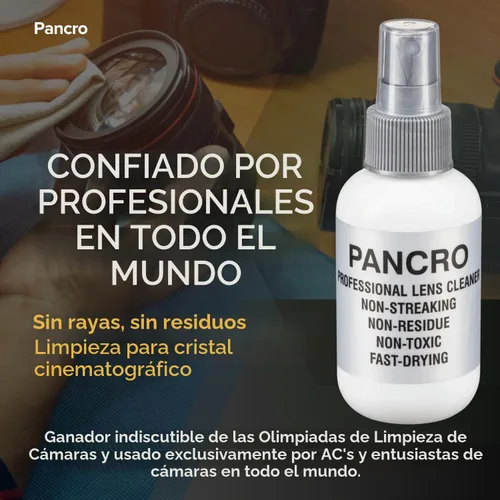 Vista 2 de Pancro Limpiador profesional de lentes 4oz. Botella de spray