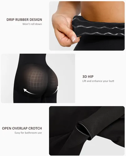 Vista 5 de FeelinGirl Fajas moldeadoras de cintura alta para mujer, pantalones cortos de control de levantamiento de glúteos