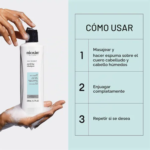 Vista 5 de Nioxin Scalp Recovery Purifying Shampoo For Itchy, Flaky Scalp