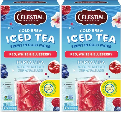 Vista 11 de Celestial Seasonings Cold Brew Citrus Sunrise Iced Tea 18 bolsitas de té