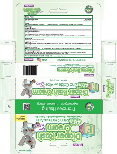 Vista 2 de Crema para la erupción del pañal 40% de óxido de zinc con aloe
