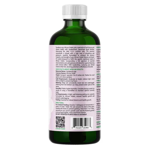 Vista 3 de GARDENWISE 0-3-2 Fertilizante violeta africano para plantas de interior: alimento concentrado para plantas, fertilizante para plantas, potenciador
